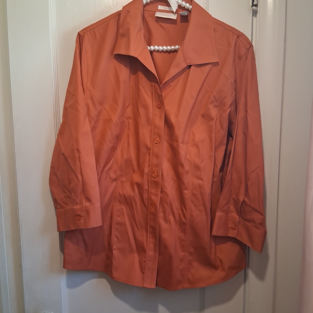 Chico's Vibrant Orange Blouse